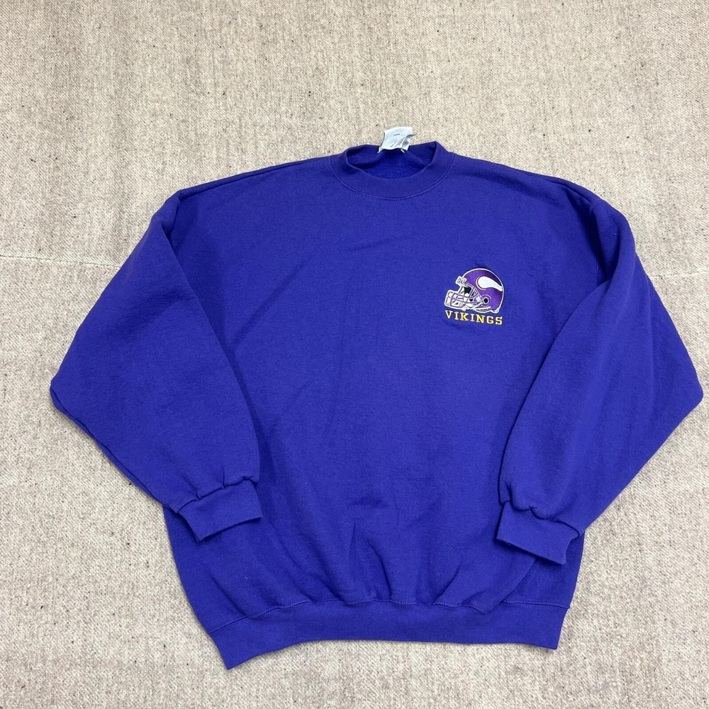 Vintage Minnesota Vikings Sweatshirt Mens XXL Purple 1990s NFL